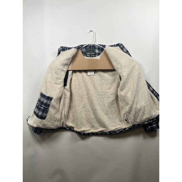 Jachs New‎ York Men's Navy Plaid Sherpa Lined Brushed Flannel Shirt Jacket XL - Picture 12 of 12